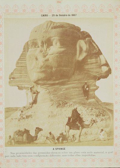 Die Sphinx, Ägypten, 1887 von English Photographer